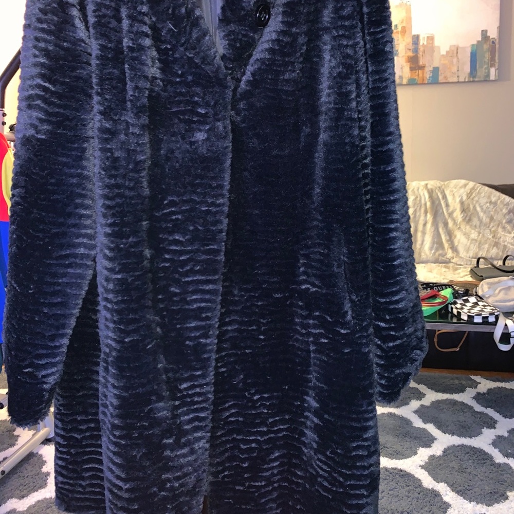 Faux fur coat
